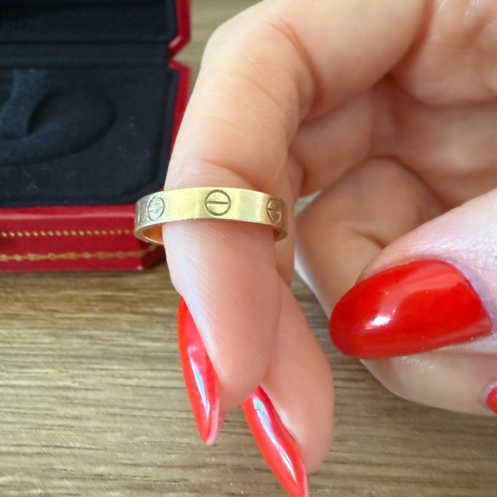 Cartier Gold Wedding Band Ring, 5.5 - Picture 5 of 6
